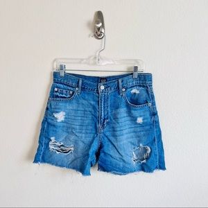 VTG GAP Distressed Midi Bermuda Jean Shorts